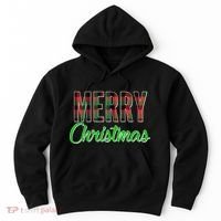 Merry Christmas Plaid Hoodie thumb 0