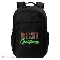 Merry Christmas Plaid Backpack thumb 0