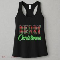 Merry Christmas Plaid Women's Tank Top thumb 3