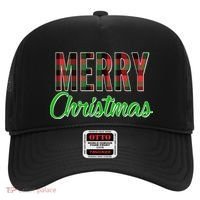 Merry Christmas Plaid Hat thumb 0