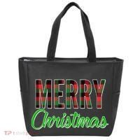 Merry Christmas Plaid Tote Bag thumb 0