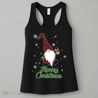 Merry Christmas Plaid Garden Gnome Women's Tank Top thumb 3