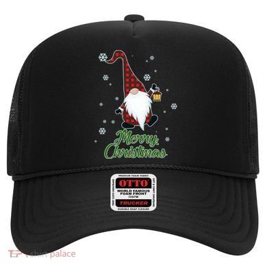 Merry Christmas Plaid Garden Gnome Hat