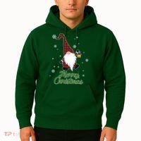 Merry Christmas Plaid Garden Gnome Hoodie thumb 2