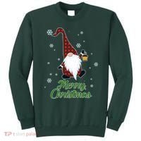 Merry Christmas Plaid Garden Gnome Sweatshirt thumb 0