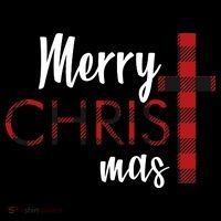 Merry Christmas Plaided Cross Backpack thumb 2