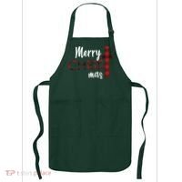 Merry Christmas Plaided Cross Apron thumb 0