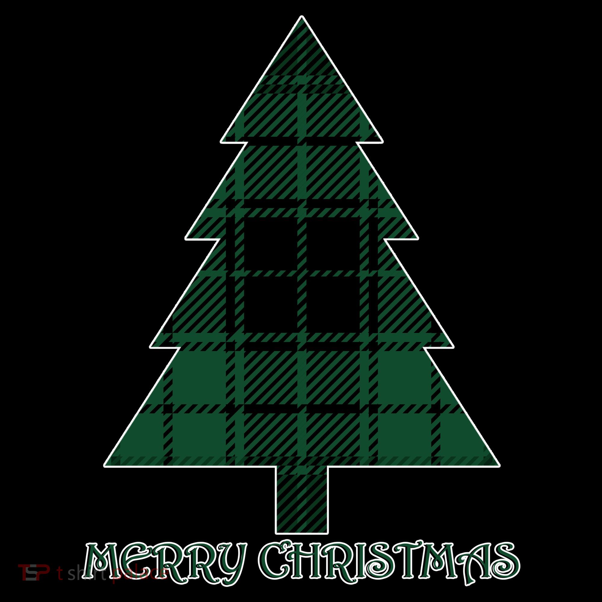 Merry Christmas Plaited Tree Bucket Hat