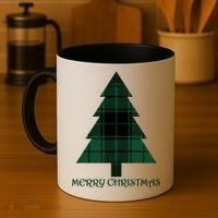 Merry Christmas Plaited Tree Coffee Mug thumb 4