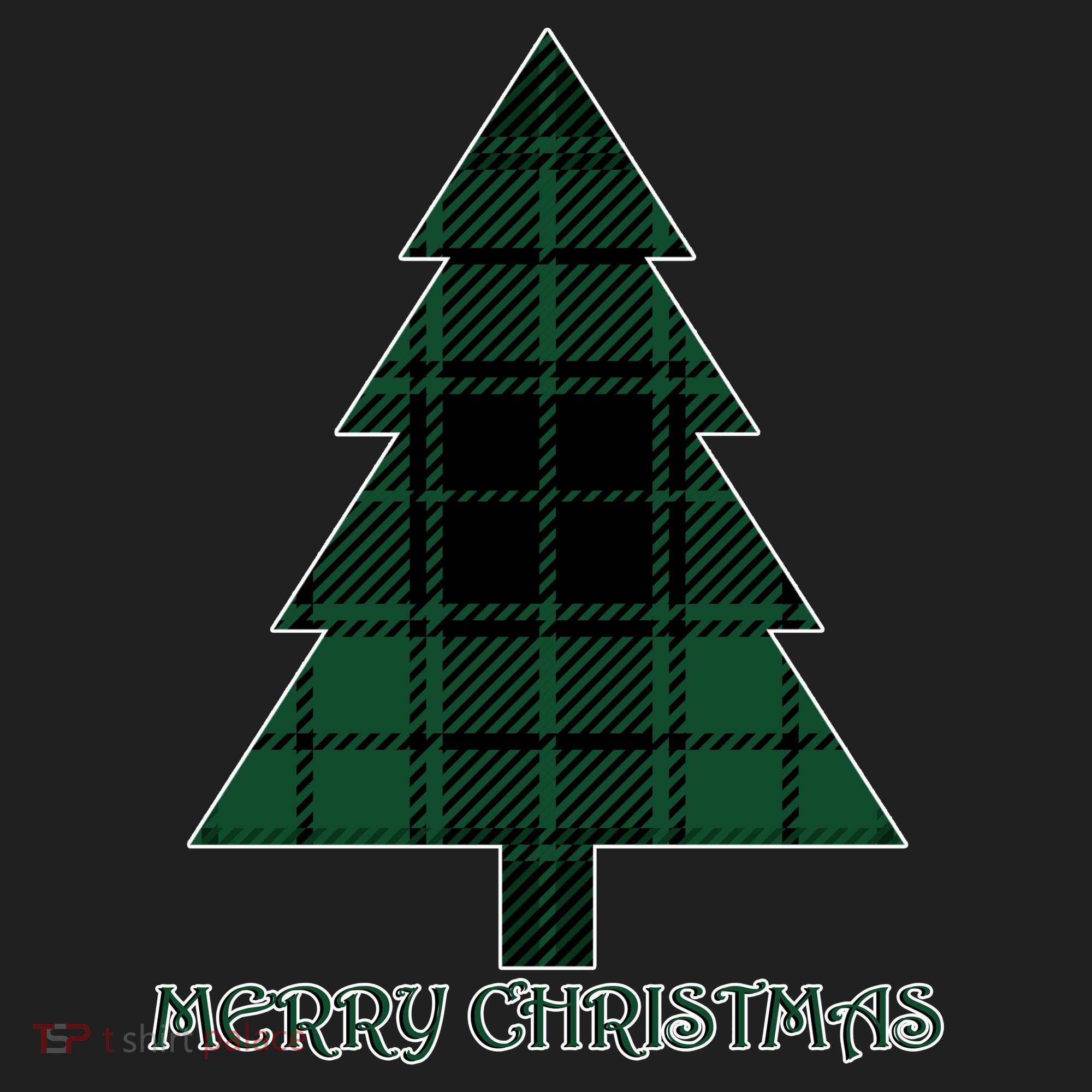 Merry Christmas Plaited Tree Beanie
