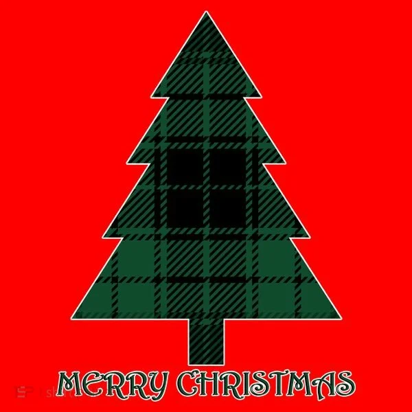 Merry Christmas Plaited Tree Doggie Tank
