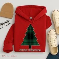 Merry Christmas Plaited Tree Hoodie thumb 4
