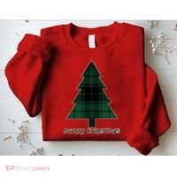 Merry Christmas Plaited Tree Sweatshirt thumb 2