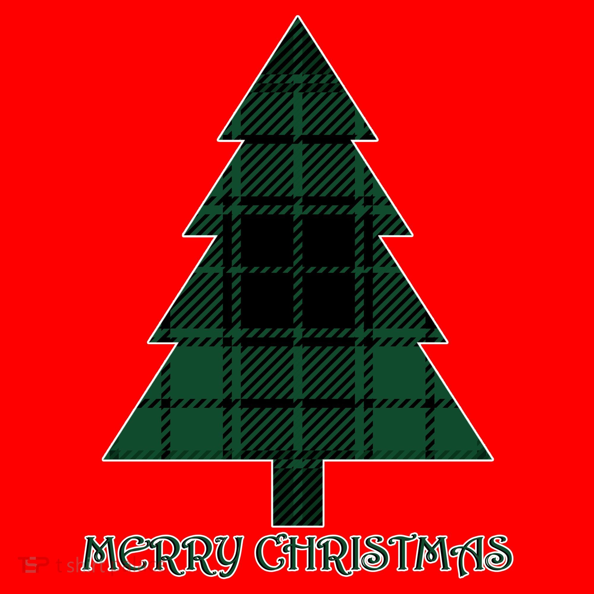 Merry Christmas Plaited Tree Sweatshirt