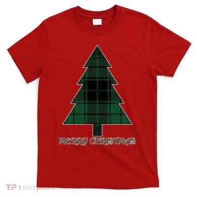 Merry Christmas Plaited Tree T-Shirt