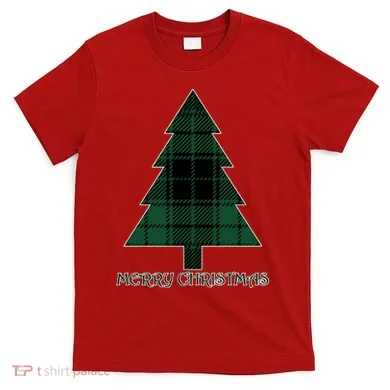 Merry Christmas Plaited Tree T-Shirt