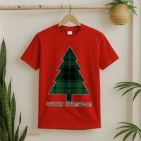 Merry Christmas Plaited Tree T-Shirt thumb 2