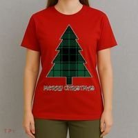 Merry Christmas Plaited Tree T-Shirt thumb 4