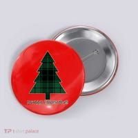 Merry Christmas Plaited Tree Button thumb 0