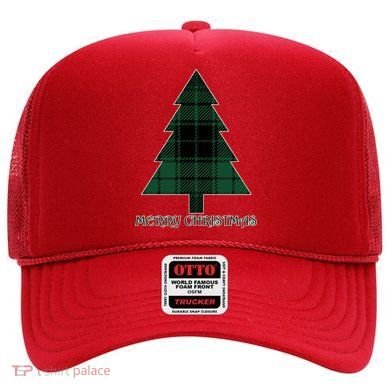 Merry Christmas Plaited Tree Hat