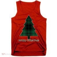 Merry Christmas Plaited Tree Tank Top thumb 0