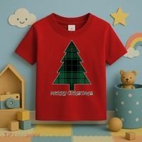 Merry Christmas Plaited Tree Toddler T-Shirt thumb 3