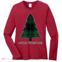 Merry Christmas Plaited Tree Women's Long Sleeve Shirt thumb 0