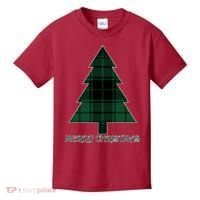 Merry Christmas Plaited Tree Kids T-Shirt thumb 0