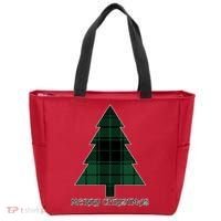 Merry Christmas Plaited Tree Tote Bag thumb 0