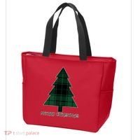 Merry Christmas Plaited Tree Tote Bag thumb 3