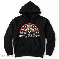 Merry Christmas Rainbow Hoodie thumb 0