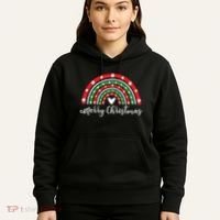 Merry Christmas Rainbow Hoodie thumb 5