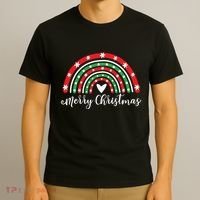 Merry Christmas Rainbow T-Shirt thumb 3
