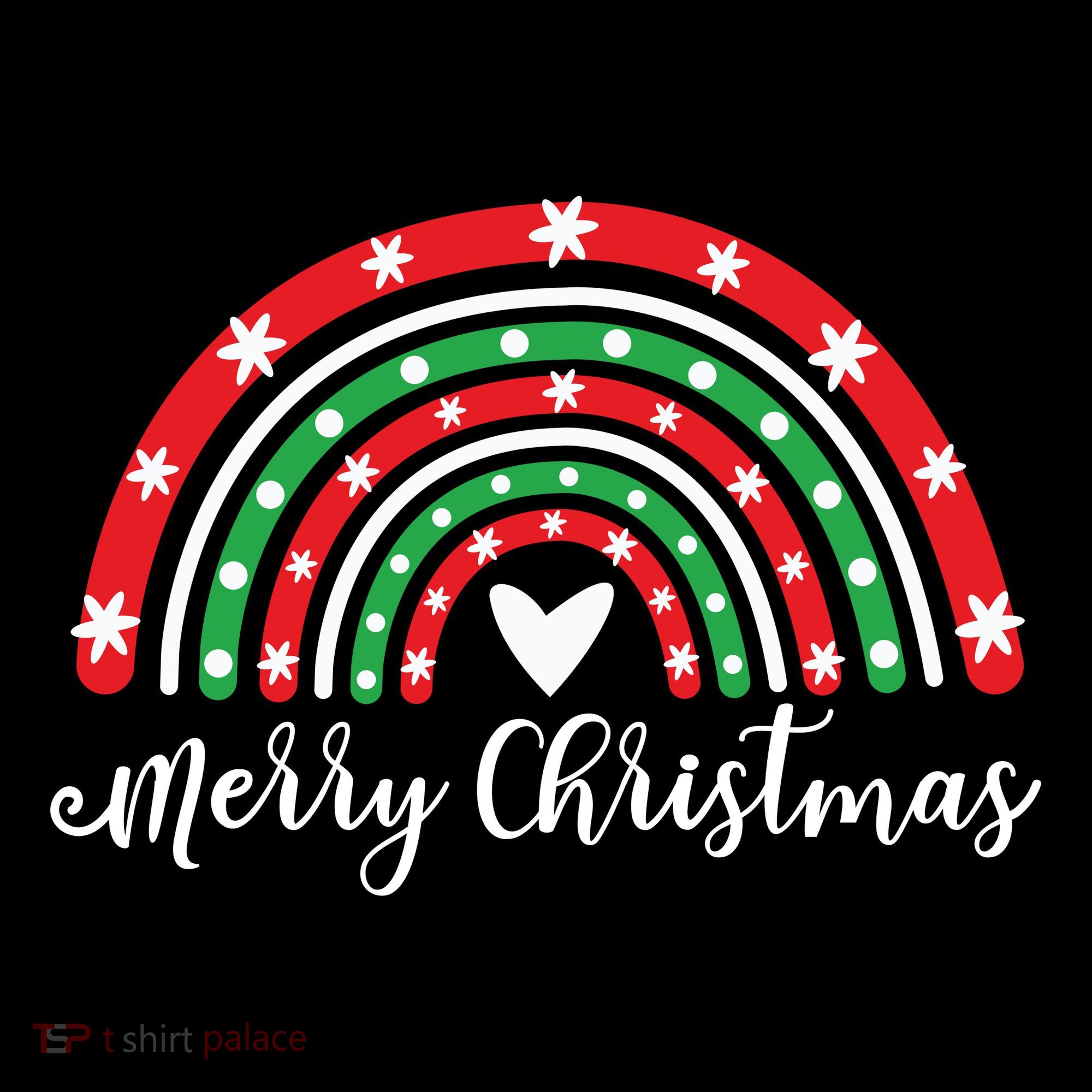 Merry Christmas Rainbow T-Shirt