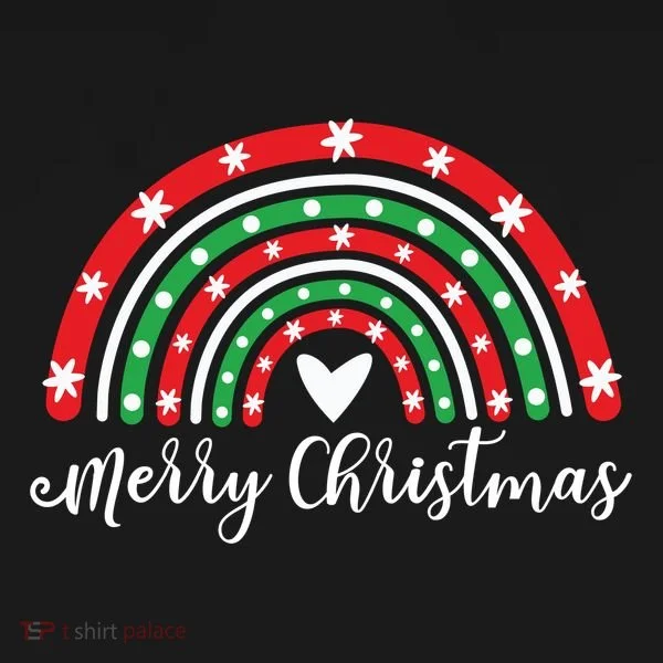 Merry Christmas Rainbow Bucket Hat