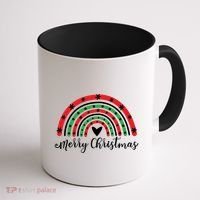 Merry Christmas Rainbow Coffee Mug thumb 1