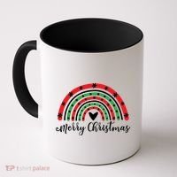 Merry Christmas Rainbow Coffee Mug thumb 0