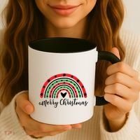 Merry Christmas Rainbow Coffee Mug thumb 3