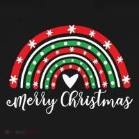 Merry Christmas Rainbow Women's Hoodie thumb 2