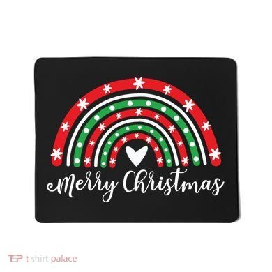 Merry Christmas Rainbow Mousepad