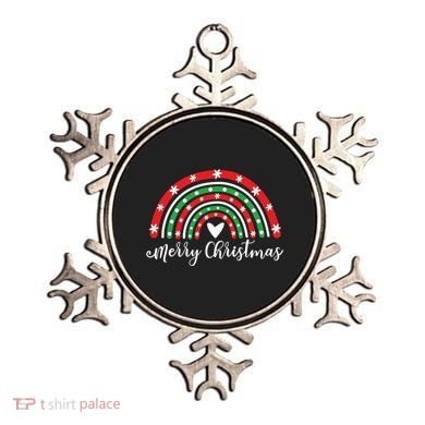 Merry Christmas Rainbow Ornament