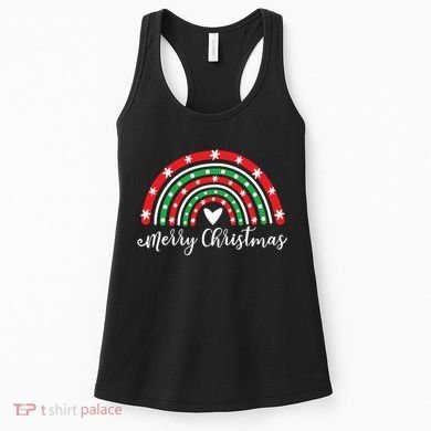 Merry Christmas Rainbow Women's Tank Top