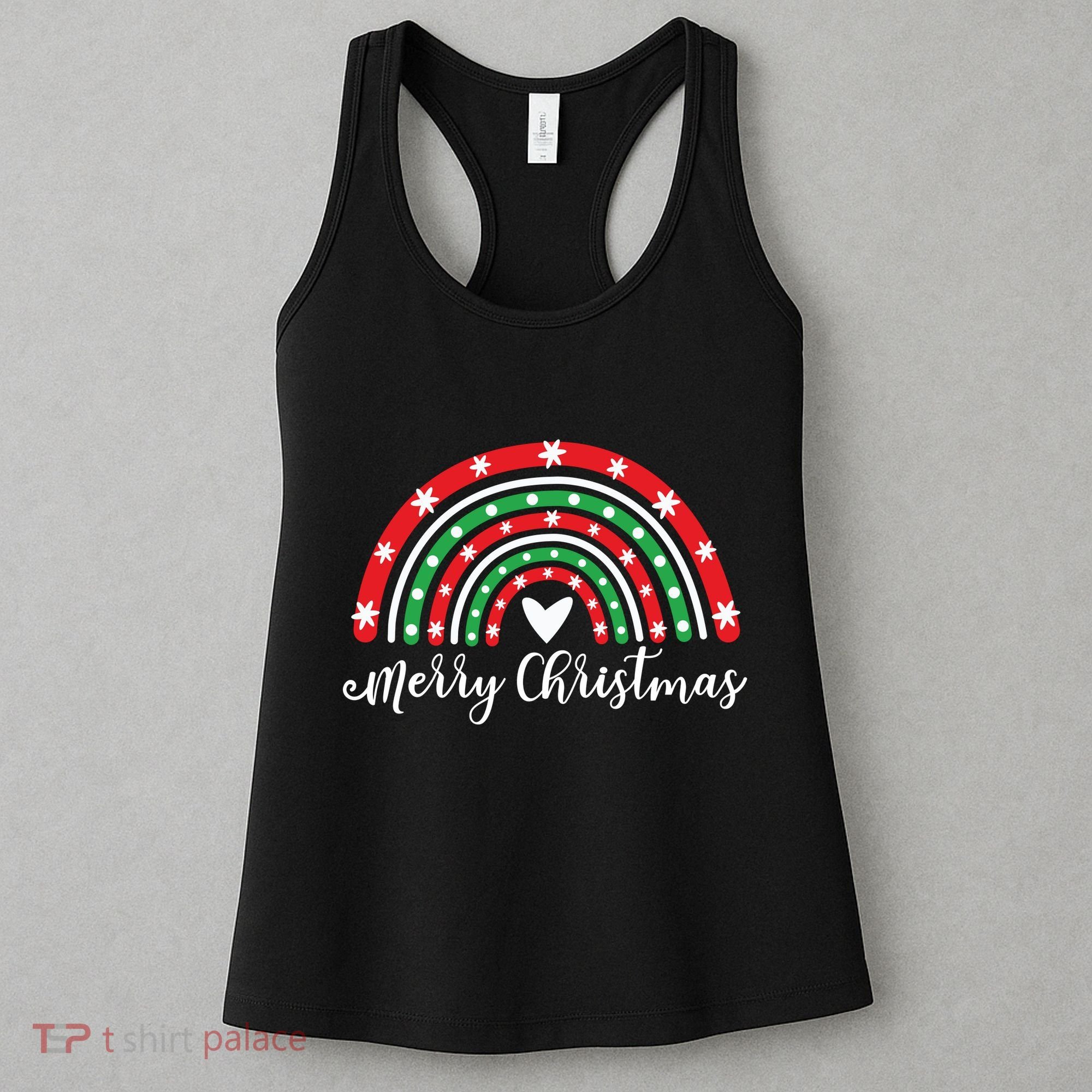 Merry Christmas Rainbow Women's Tank Top