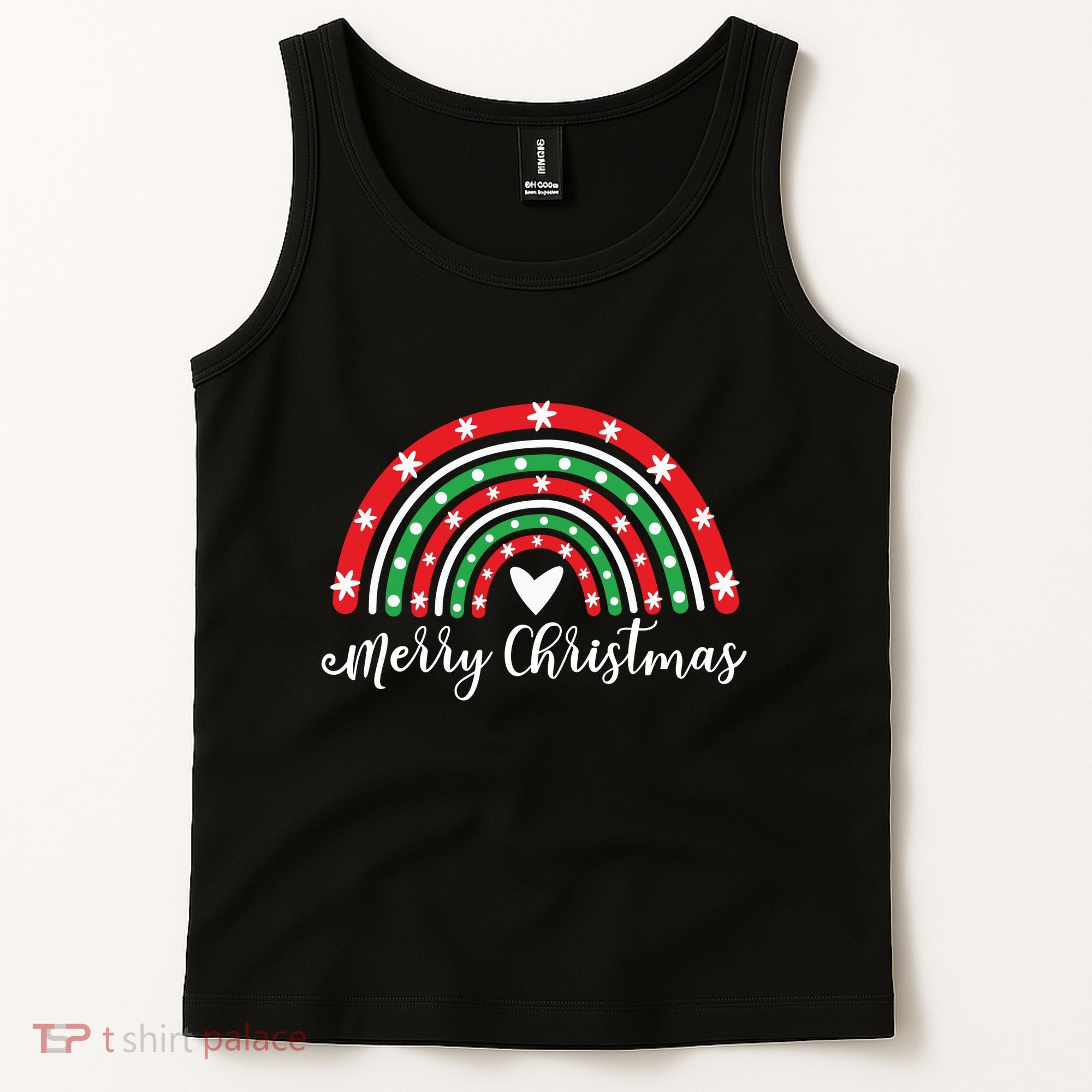 Merry Christmas Rainbow Tank Top