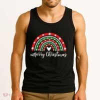 Merry Christmas Rainbow Tank Top thumb 3