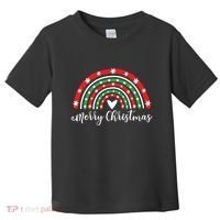 Merry Christmas Rainbow Toddler T-Shirt thumb 0