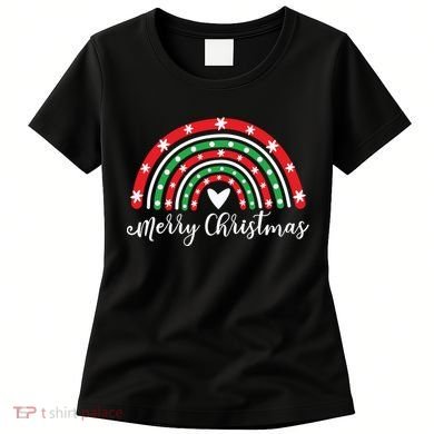 Merry Christmas Rainbow Women's T-Shirt