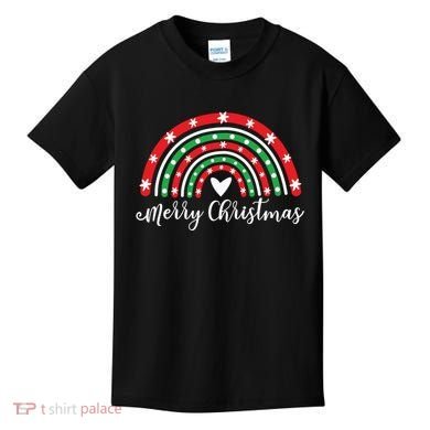 Merry Christmas Rainbow Kids T-Shirt