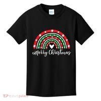 Merry Christmas Rainbow Kids T-Shirt thumb 0