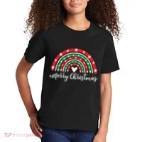 Merry Christmas Rainbow Kids T-Shirt thumb 2